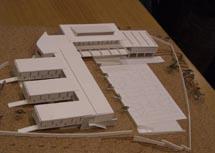 Maqueta del que serà la futura escola Turó del Drac