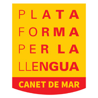 Fes clic al logo per obrir el Facebook de Plataforma per la Llengua Canet de Mar