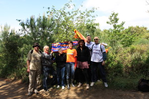 Els membres de la Penya que van col·laborar en la Marxa 2011