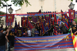 Les penyes del Maresme a la plaça de l'església d'Arenys de Munt