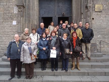 Despres de la visita al Born, vam visitar Santa Maria del Mar i el barri de la Ribera